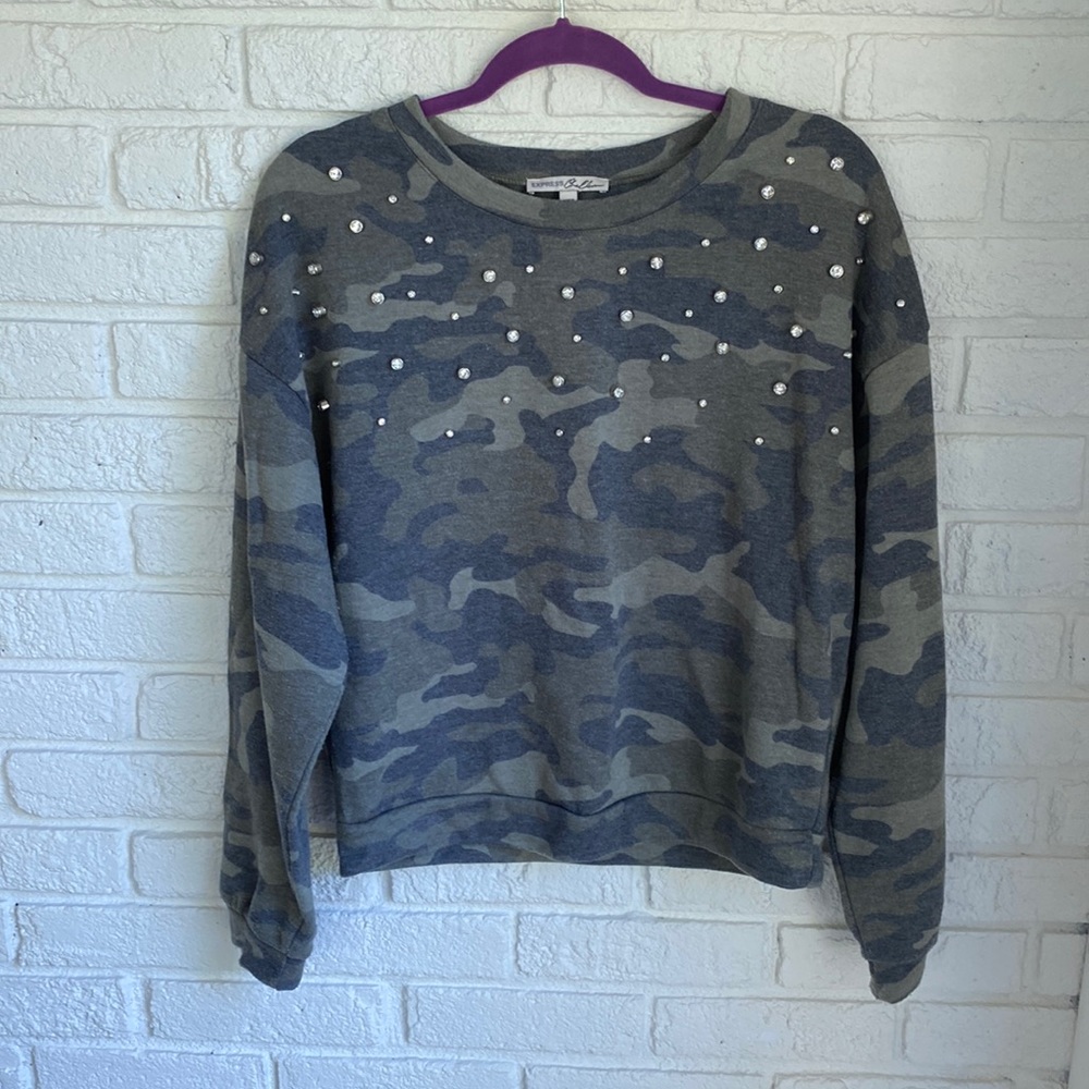 Express Rhinestone Sweatshirt